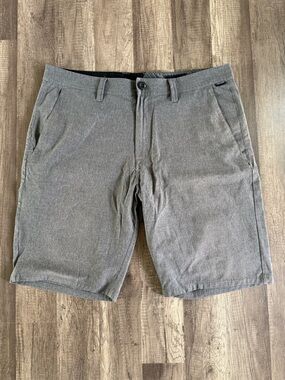 Volcom Shorts Gray Modern Stretch Chino Shorts Size 36